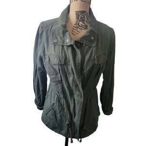 XS Old Navy olive green cargo utility jacket,  great condition